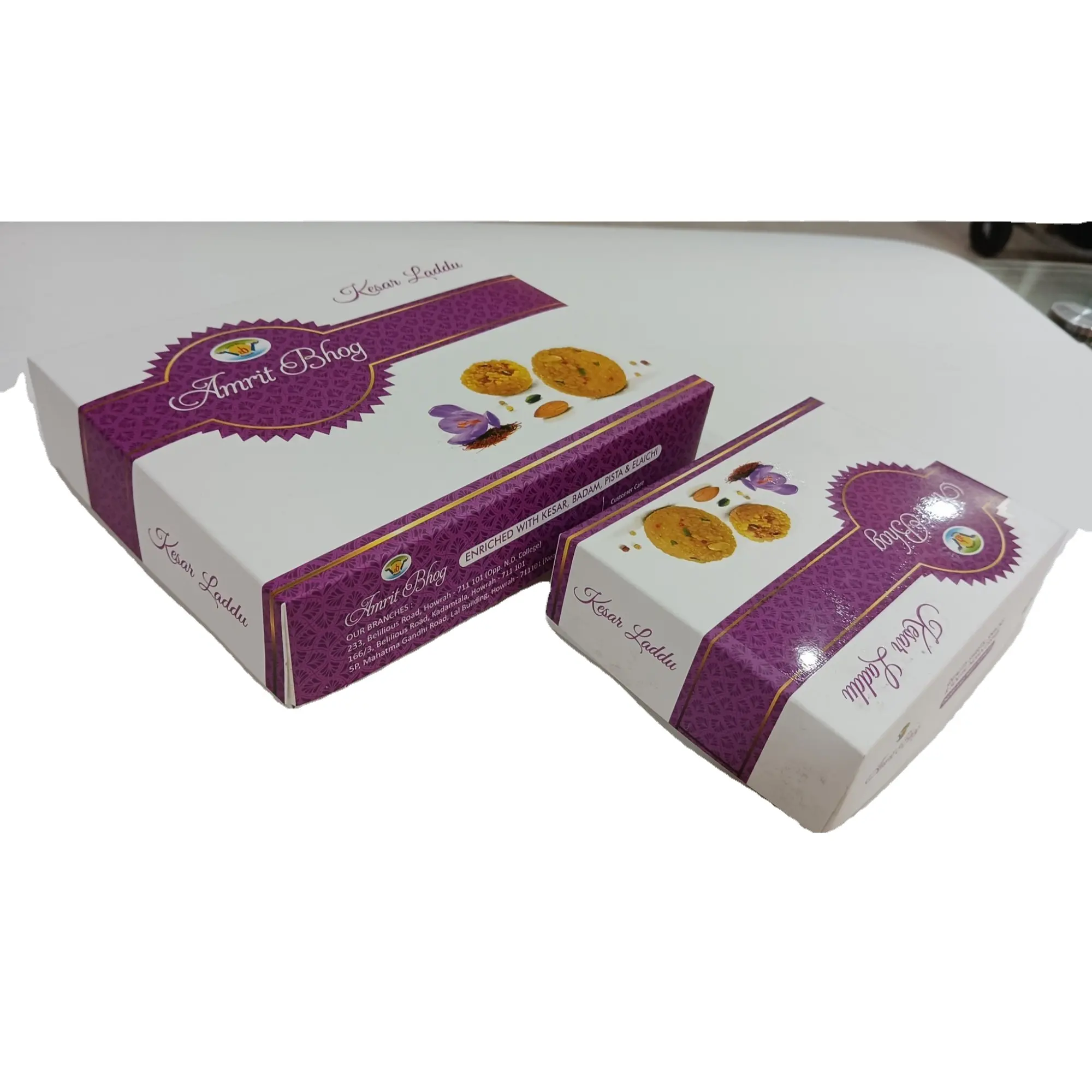 Laddu Packaging Box With Logo Cardboard Box Custom Paper Box in bulk Quantity With Cheap Price From India