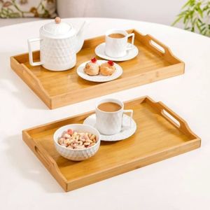 Plateau rond en bois et métal artisanal avec motif paysager, support décoratif moderne pour bougies, pour table basse - Décoration maison Ramadan - Product Image 6