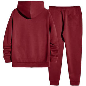 Conjunto deportivo informal de dos piezas para hombre, sudadera con capucha y pantalones jogger con cintura elástica, tela transpirable, ropa de gimnasio. - Product Image 2