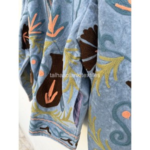 <b>Women</b> Suzani <b>Velvet</b> <b>Jacket</b> Handmade Floral Embroidery <b>Jacket</b> Boho Hippie <b>Jacket</b> Inside Cotton Iining <b>Jacket</b> Winter <b>Jacket</b> - Product Image 6