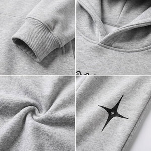 Ensemble de jogging 2 pièces pour homme : sweat à capuche et pantalon évasé avec logo personnalisé, style streetwear - Product Image 6