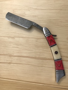 Navaja de Afeitar Recta de Acero de Damasco Hecha a Mano, de 1 Pieza, Desechable, para Afeitado Corporal y de Bikini, Kit para Barbería y Uso Personal - Product Image 2