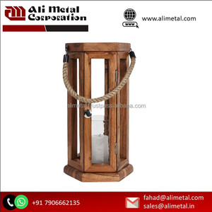 Linterna de madera de diseño único para el jardín del hogar, boda y decoración navideña, personalización Ilumina tu estilo - Product Image 2