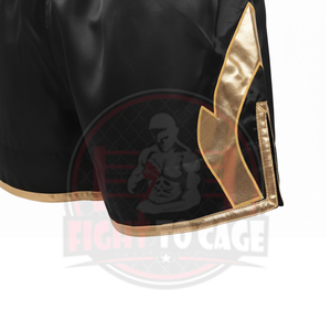 กางเกงชกมวยผ้าซาตินสีเขียวคุณภาพพรีเมียมขายส่ง แผ่นตาข่ายด้านข้างระบายอากาศได้ดี ผลิตจากโพลีเอสเตอร์ อุปกรณ์ฝึกซ้อมสำหรับฤดูใบไม้ร่วง ชุดสำหรับต่อสู้ในกรง - Product Image 5