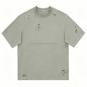 Camiseta Personalizada de Cuello Redondo y Manga Corta para Hombre, con Estampado de Letras en Relieve, Estilo Vintage, 100% Algodón Tejido, Corte Regular - Product Image 2
