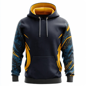 Sweat à capuche de football pour hommes en sublimation, pull-over 100 % polyester, vente en gros - Product Image 6