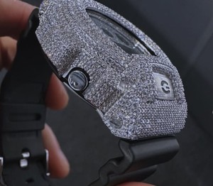 Premium Bling DW6900 GShock Mod Watch Full Metal <b>Case</b> Crystal Iced Luxury Streetwear Watch Kit watch - Product Image 3