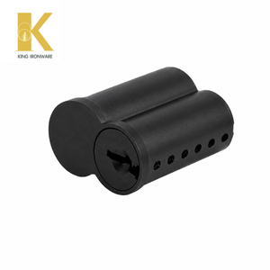 Cerradura de Cilindro de Latón con Inspección Completa de Fábrica, Acabado Negro Mate, 6 Pines, Ranura en R, SFIC, para Seguridad de Puertas Residenciales - Product Image 4