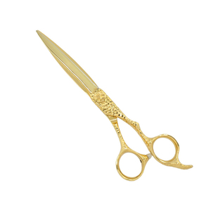 Ciseaux de coiffure professionnels avec manche en or et lames extrêmement affûtées - Product Image 1