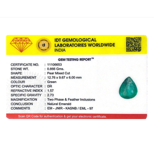 มรกตธรรมชาติจากแซมเบีย 4.33 กะรัต พลอยหลวมทรงเหลี่ยมสำหรับเครื่องประดับชั้นดี - Product Image 4