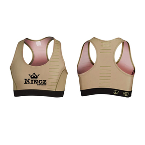 Soutien-gorge de sport pour femme à maintien élevé, le plus vendu, avec logo personnalisé sur le devant, en polyester/nylon teint uni, dernier design - Product Image 5