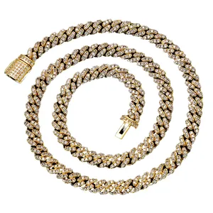 Luxury Iced Out Cuban Link Chain <b>Necklace</b> Luxury Iced Out Cuban Link Chain <b>Necklace</b> In 925 Sterling Silver Jewelry Manufacturer - Product Image 2