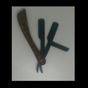 Rasoir de Barbier Professionnel à Manche en Bois pour Salon – Lame Droite pour Rasage - Product Image 6