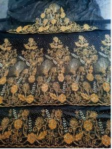 Luxury Fashion Embroidery <b>Fabric</b> For Boutique High Density Sequins Embroidered Net <b>Fabric</b> At Bulk Price - Product Image 5