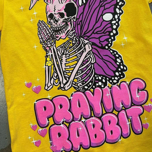 T-shirt graphique pour homme, imprimé squelette de dessin animé, streetwear, coton, tee-shirt décontracté, style hip-hop, tendance, mode, vente en gros OEM - Product Image 4