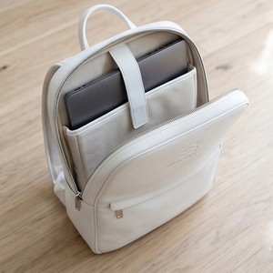 Minimalist Softback Laptop <b>Backpack</b> With Zipper Closure And <b>Computer</b> Interlayer Unisex Microfiber Laptop Leather 20-39Litre - Product Image 1
