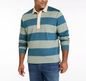 Maillot de rugby vintage personnalisé pour homme, respirant, à rayures, manches longues, maillot de sport de haute qualité, polo - Product Image 3