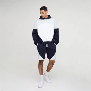 Conjunto de Sudadera con Capucha y Pantalones Cortos de Felpa para Hombre, Personalizado, Casual, de Invierno, Bordado, 100% Algodón, de Secado Rápido, Dos Piezas - Product Image 5