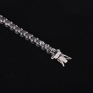 Elegante Pulsera de Tenis de Plata de Ley 925 con Diamantes de Moissanita, Joyería de Lujo con Brillo Brillante para Fiestas y Regalos - Product Image 4