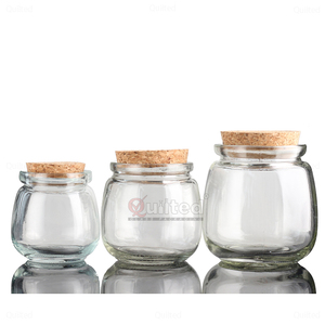Mini Vasetti in <span class=keywords><strong>Vetro</strong></span> per Yogurt da 200 ml (7 oz) con Tappi in Sughero, Vasetti per Budino, Contenitori in <span class=keywords><strong>Vetro</strong></span> con Coperchio, Barattoli Mason Bomboniere Matrimonio, Vaso per Miele - Product Image 4
