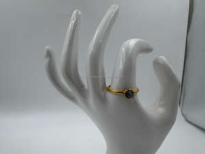 El mejor precio en elegantes anillos y pendientes de moda de fiesta para mujer con piedras preciosas de Plata de Ley 925 chapados en oro - Product Image 2