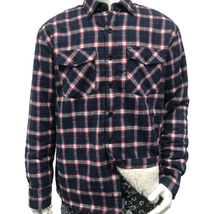 Camisa Chaqueta de Franela con Capucha para Invierno, Estilo Urbano, Manga Larga, a Cuadros, Forro de Poliéster Transpirable, Venta al Por Mayor - Product Image 1