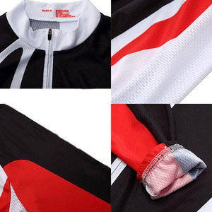 Conjunto de Ropa de Ciclismo para Hombre OEM, Sublimado, Camiseta de Manga Larga Transpirable, Culotte de Ciclismo con Pantalones Acolchados - Product Image 3
