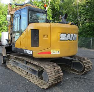 Alta operación bastante usado 2021 SANY SY155U Excavadora hidráulica sobre orugas motor Mitsubishi 15,5 toneladas listo para enviar a todo el mundo - Product Image 3