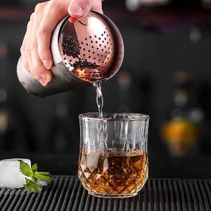 Wholesale Bartender Cocktail Strainer Food Grade SS304 Stainless Steel Bar Tools Mixing Glass Ice Filter Julep Strainer - Product Image 2