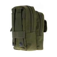 Étui radio tactique Molle pour ceinture, pochette pour interphone de chasse, étanche, doublure en nylon souple, fermeture éclair, pour randonnée et usage extérieur