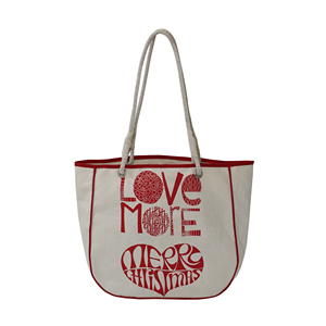 Bolsos de Mano de Lona con Asas de Cuerda de Algodón para Mujer, Elegantes y a la Moda, con Ribete Lateral y Superior, para Compras - Product Image 1