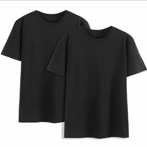 เสื้อยืดโอเวอร์ไซส์ผู้ชายไซส์ใหญ่ ผ้าฝ้าย คอกลม แขนสั้น สีพื้น สไตล์ลำลอง OEM - Product Image 2