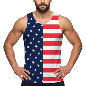 Camiseta sin Mangas para Hombre, Cuello Redondo, Color Sólido, Transpirable, Tejido de Poliéster/Algodón de 160g, Ropa Deportiva Informal - Product Image 1