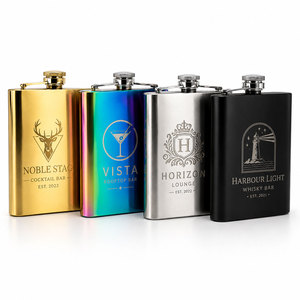 Flacon de poche souvenir personnalisé de ville – Vente en gros – Flacon à whisky en acier inoxydable gravé, thème Football 2026 des villes hôtelières (USA, Canada, Mexique) - Product Image 2