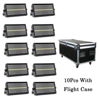 Barra de Luces Estroboscópicas LED de Alta Luminosidad 8+8 con Estuche de Transporte para 10 Piezas, Luces Estroboscópicas DMX512 para DJ, Conciertos, Clubes y Eventos
