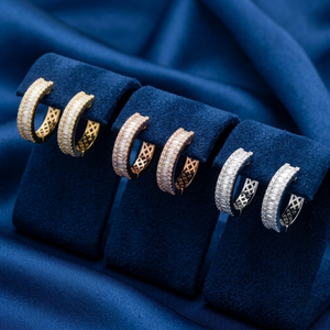 ต่างหูห่วงใหญ่ชุบทองคำขาว 18k ประดับเพชรคุณภาพสูง ดีไซน์ทันสมัย เหมาะสำหรับงานปาร์ตี้ งานแต่งงาน ของขวัญสำหรับผู้หญิง - Product Image 6