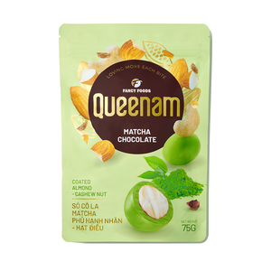Prix Compétitif Fabricant de Dragées au Chocolat Fournisseur Exportateur OEM/ODM Snack Bonbons HALAL Amandes et Noix de Cajou enrobées de Chocolat Matcha 150G - Product Image 6