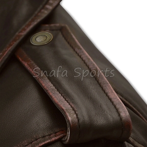 Classic Vintage Men <b>Leather</b> <b>Jacket</b> Durable Stylish Warm Men Winter <b>Leather</b> <b>Jacket</b> <b>Retro</b> Fashion Outerwear Collection - Product Image 4