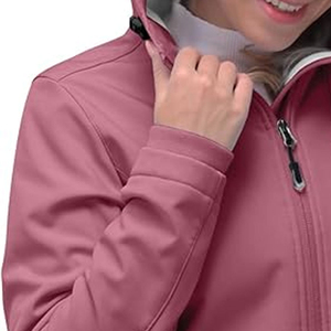 Women's Softshell <b>Jacket</b> Custom Training Windbreaker Rain <b>Jacket</b> Full Zipper <b>Waterproof</b> Hiking Eco-Friendly Cotton Lining - Product Image 6