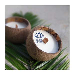 Vela de Cáscara de Coco de Calidad Premium 2026, Cera de Soja Limpia para Relajación y Decoración del Hogar, Fragancia Duradera, Artesanía Premium - Product Image 1