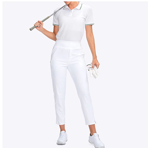 Pantalones de golf de corte ajustado para mujer: elásticos y duraderos, perfectos para golf informal y competitivo. Pantalones deportivos para mujer. - Product Image 4