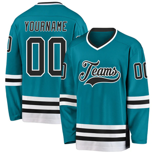 Maillot de hockey personnalisé pour hommes, uniforme d'équipe personnalisé, respirant, séchage rapide, vêtements de sport pour hockey sur glace, fournisseur - Product Image 1