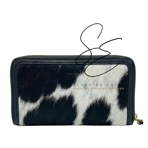 Cartera de cuero repujado con RFID, diseño floral, tipo clutch largo, con cremallera, para mujer - Product Image 2