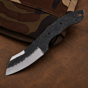 UA Supplies High Carbon Steel Full Tang Straight Back <b>Clip</b> Point Blank Blade EDC Hunting Camping Knife Making Kit Handle 8-Inch - Product Image 1