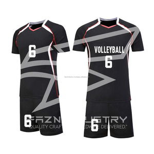 OEM Kit de uniforme de voleibol Hombres Mujeres Niños Poliéster Secado rápido Transpirable Equipo Jersey y suministro de pantalones cortos - Product Image 4