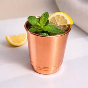 Verres en cuivre, gobelets en métal de qualité supérieure pour l'eau, les jus, les cocktails, durables, réutilisables, pour la cuisine, la salle à manger, le bar - Product Image 2