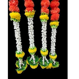 พวงมาลัยดอกดาวเรืองและดอกมะลิประดิษฐ์ - Product Image 1