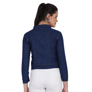 2026 <b>Customized</b> Sustainable Winter <b>Denim</b> <b>Jacket</b> Cotton Women's Casual High Street Outwear Fashion Button Quick Dry Breathable - Product Image 2