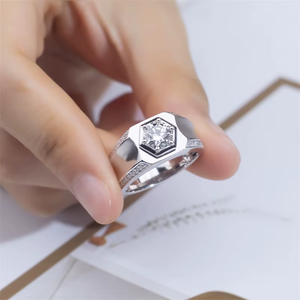 Anillo de Diamantes de Platino Clásico para Mujer, Corte Brillante Redondo, Diamantes Cultivados en Laboratorio, Certificado IGI, Joyería de Compromiso - Product Image 6