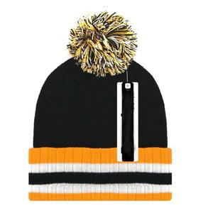 Gorros de Punto Cálidos para Hombre con Logotipo Personalizado, Gorro de Invierno Unisex Ajustable de Alta Calidad con Jacquard, 100% Poliéster - Product Image 1